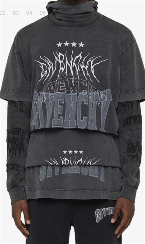 givenchy overlapped shirt